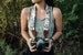 Camera Strap Wildflower Design | Photography Accessories | Floral | Simple botanical | Vegan Leather 