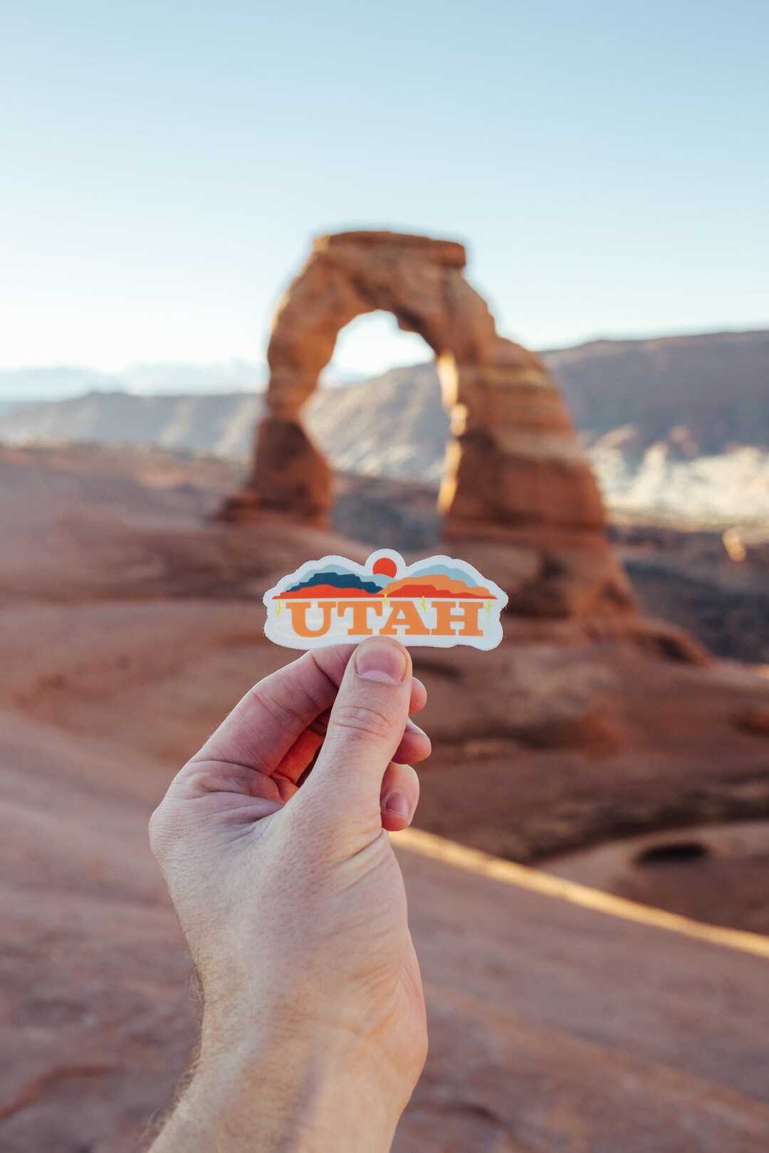 Utah Travel Sticker | UT State Souvenir, Vinyl Die Cut, Decal, Durable