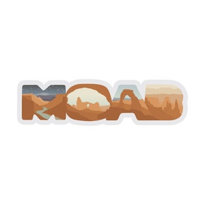 Design image of Moab Utah Sticker.