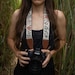 Camera Strap Moody flower Design | Photography Accessories | Floral | Simple botanical | Vegan leather | Crossbody
