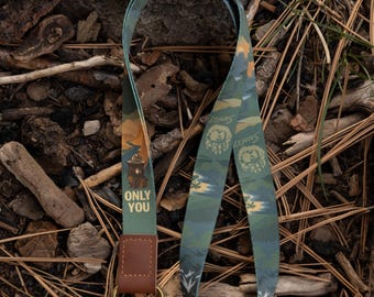 Cordón para el cuello de Smokey Bear - Llavero de prevención de incendios forestales "Only You", regalo para acampar al aire libre, inspirado en la naturaleza, estilo vintage, equipo para parques nacionales.
