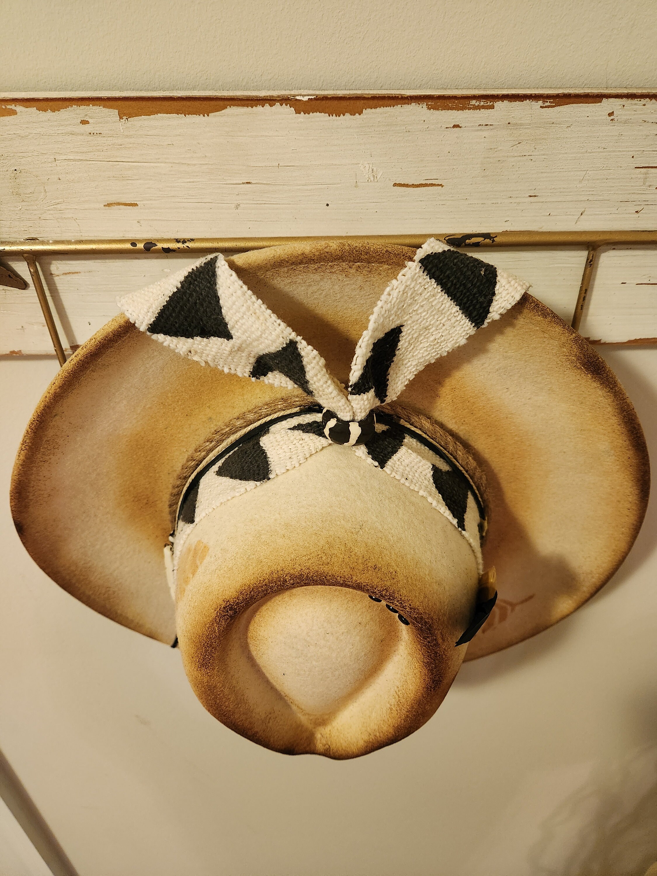 Custom Wool Fedora/wrancher/cowboy Hat With Flair- TOASTED  display picture 2