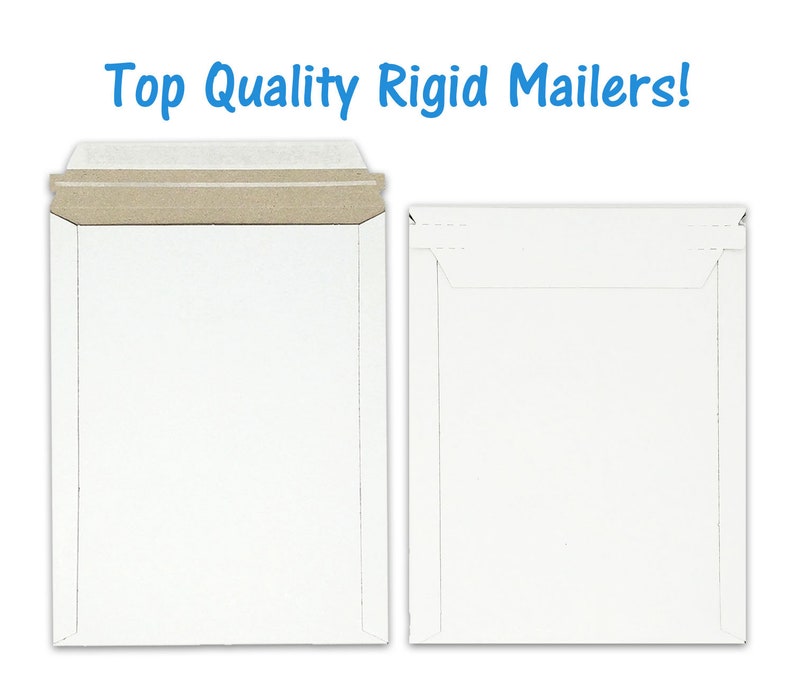 Lot De 50 Enveloppes Carton Rigide 9x11,5 Pouces - Auto-Scellantes - Blanches - Marque Supplyhut