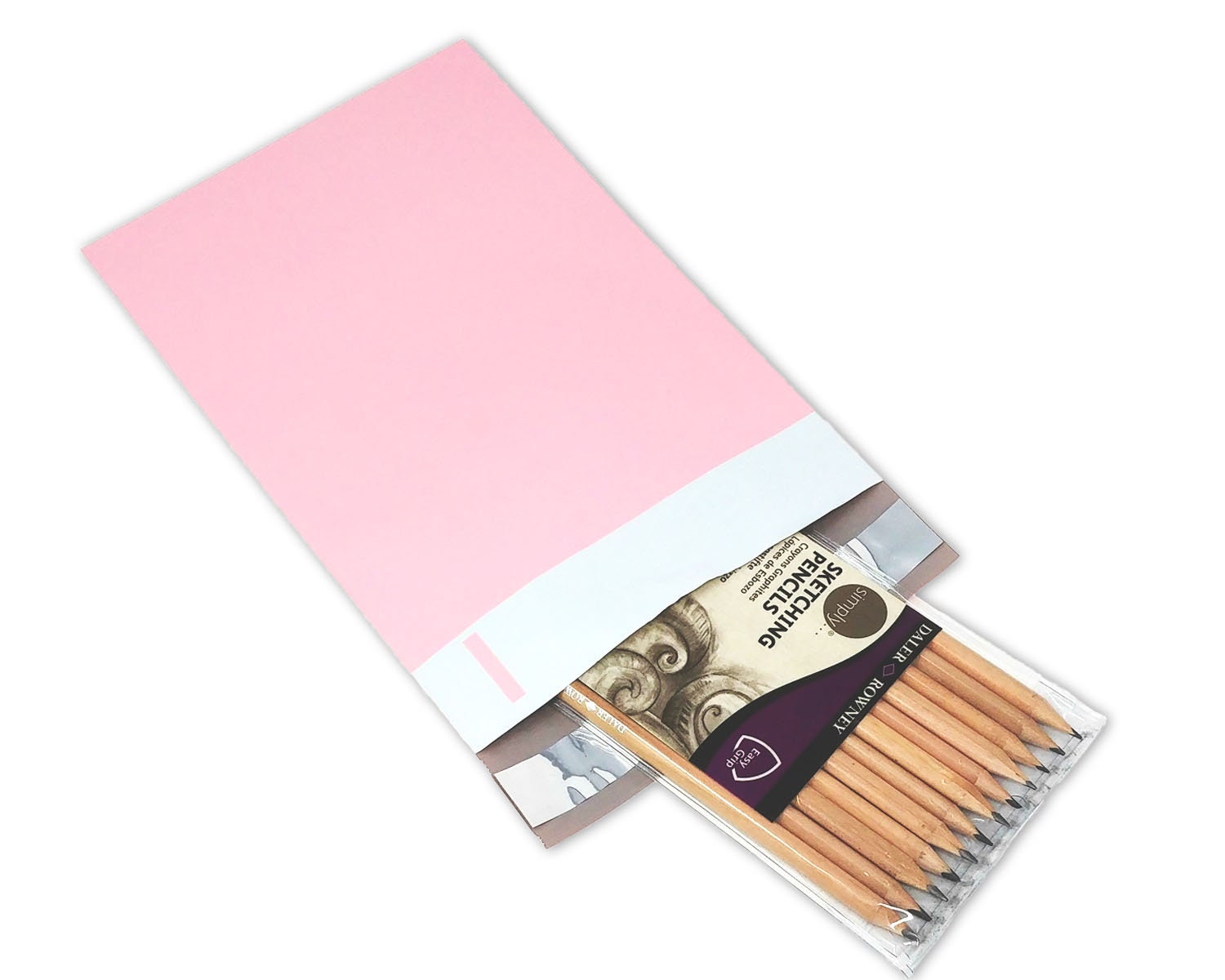 Buste Postali 100 Buste Rosa 9x12 Pollici In Polietilene - Per - Foto 7