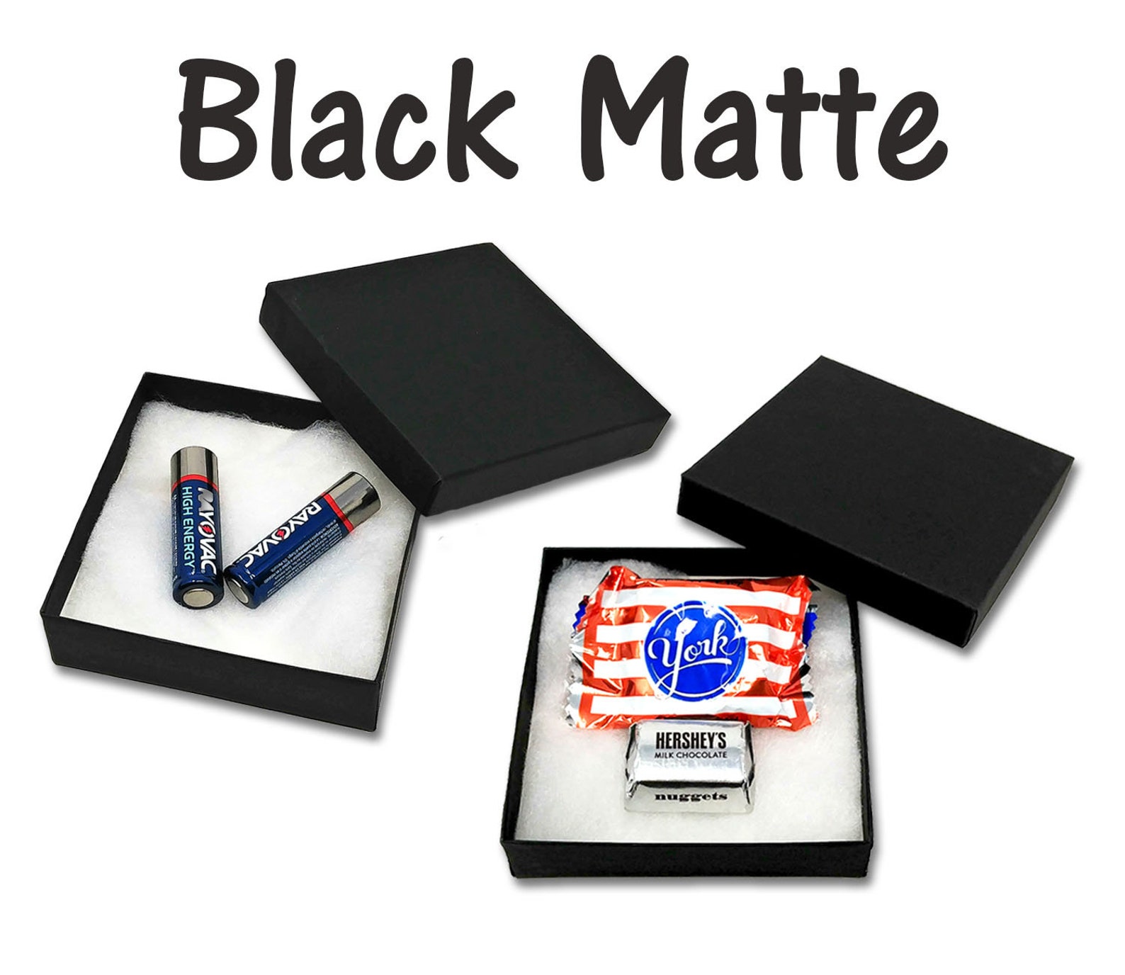 50 Pack 3.5x3.5x1 Cotton Filled Jewelry Gift Boxes Etsy