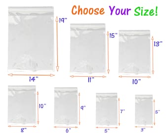 Ziploc 2-Gallon Storage Bags- Zipper- Clear- LOT OF (15) Bags