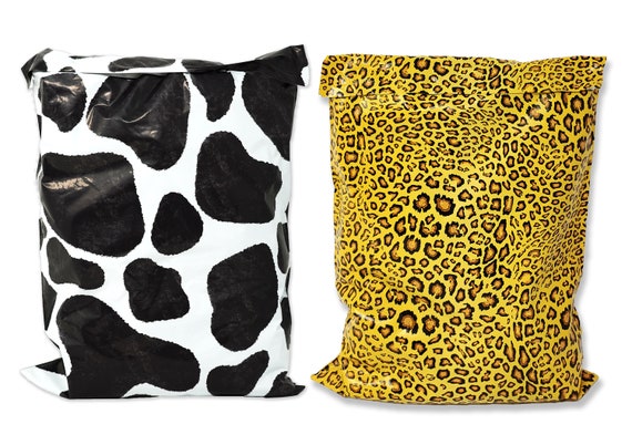Farmland Safari Combo Cow Leopard Print Design 10x13 Inch Poly