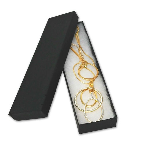 10 Pack Matte Black Jewelry Boxes 3.75x3.75x2in. Etsy