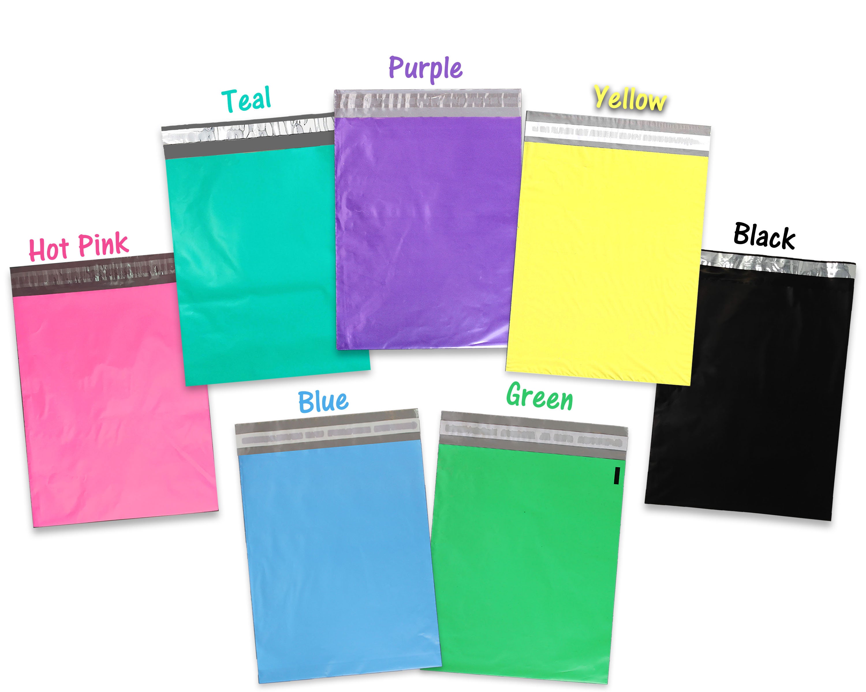 Poly Mailers Best Sellers Fast Shipping 1-1000 9x12 Blue Pink Purple or Red 