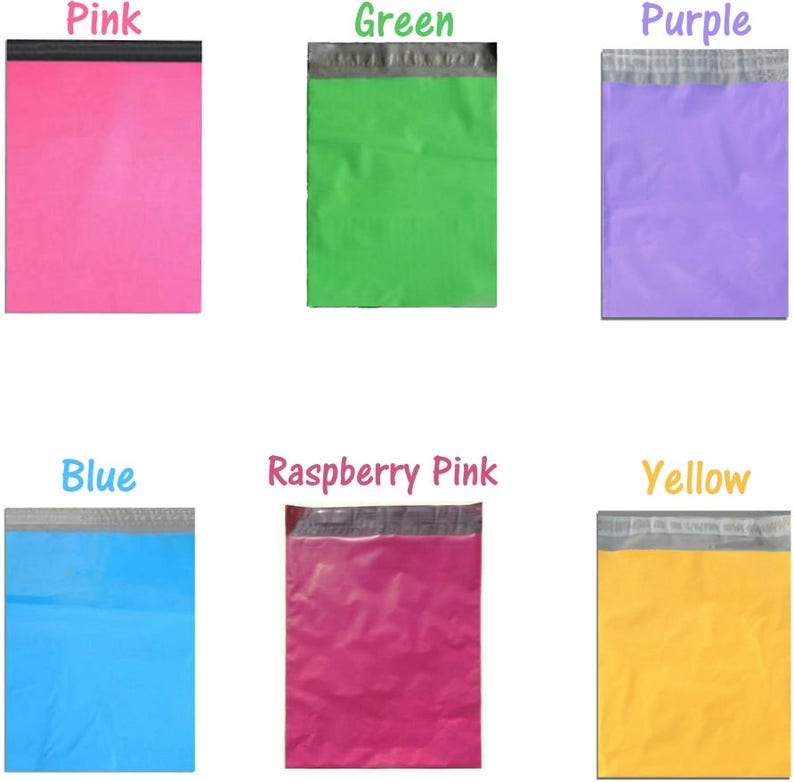 50 100 Pack 12x15.5 Designer Flat Poly Mailer Bags Etsy