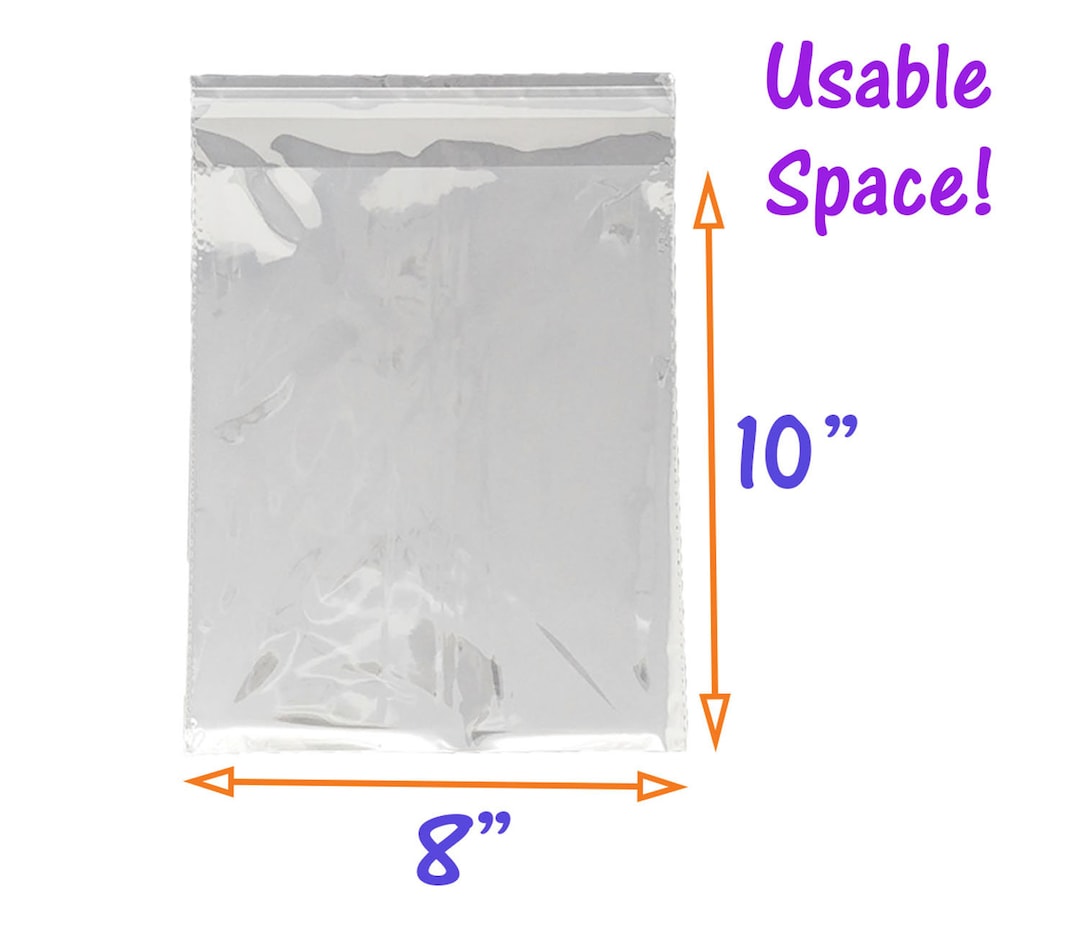 5x12 Cellophane Bags UNIQUEPACKING 100 Pcs 8 7/16 X 10 1/4 (O) Clear Flat Cello/Cellophane Bags Good For 8x10 Item 8x12 Cellophane Bags - Foto 4