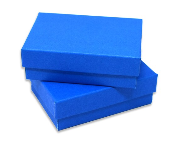 Royal Blue 3x2x1 Inch Cotton Filled Presentation Jewelry Boxes