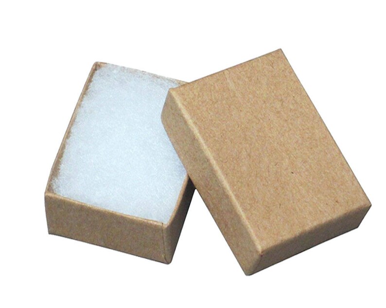 Kraft Paper Gift Display Retail Craft Ring Black White Earrings 3x2x1 Teal 3.25x2.25x1 Cotton Filled Presentation Jewelry Boxes