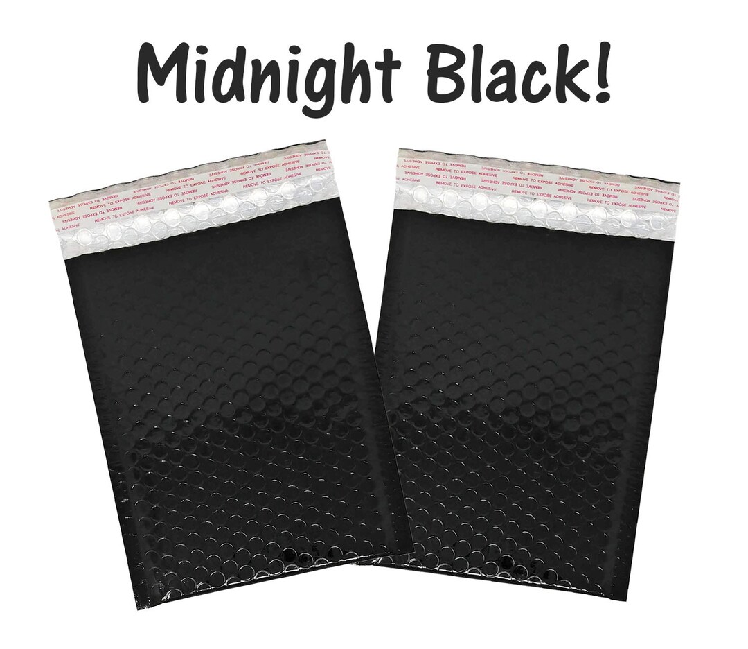 20 Pack 6x9 Night Black Metallic Bubble Mailers Heavy Duty Etsy