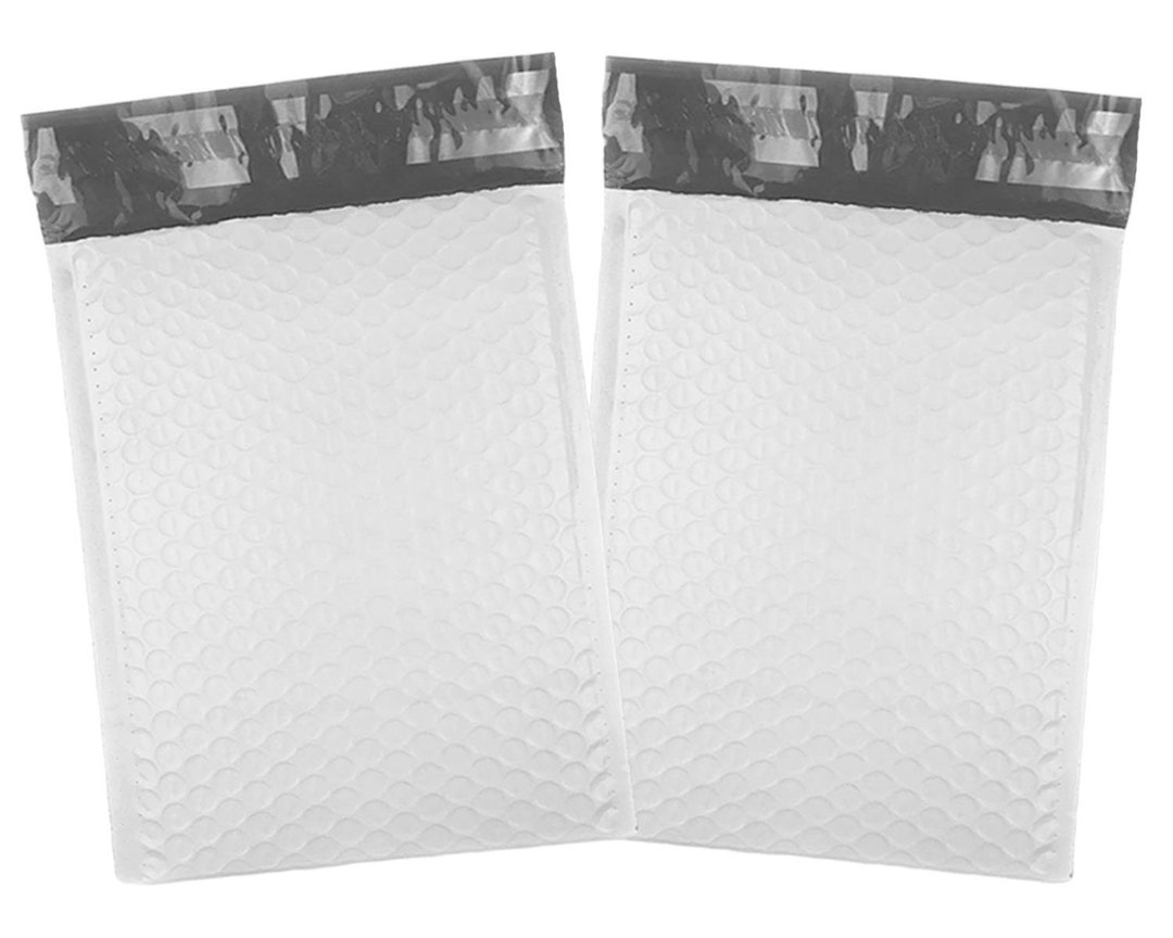 30 Pack 6x10 White Padded Poly Bubble Mailer Envelopes, Air Pocket