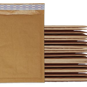 Buste postali imbottite Kraft marroni da 5 x 9 pollici! Confezione da 10, 20, 35 o 100 buste postali imbottite ecologiche, buste postali in carta riciclabile per spedizione imbottita