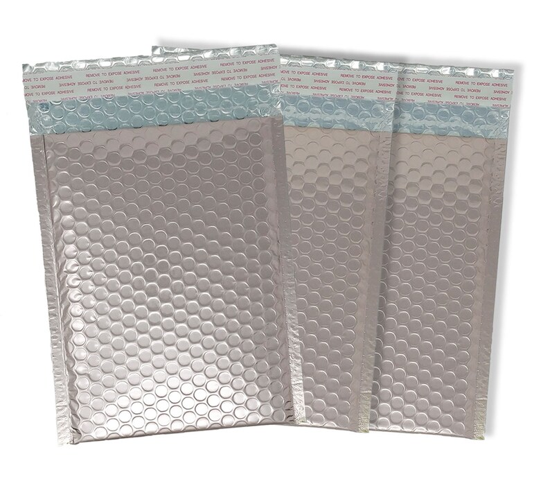 25 Pack 5x9 Nude Pink Metallic Bubble Mailers Pretty Etsy