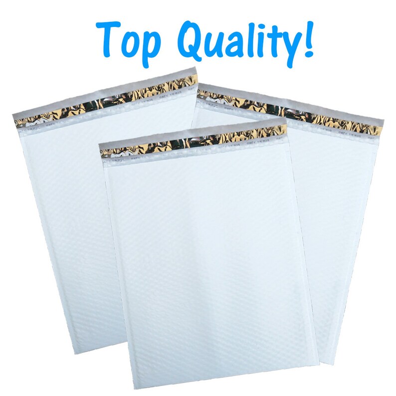 8 Pack 12.5 x 18 Large White Padded Poly Bubble Mailer Envelopes Air Pocket Protective Self Seal Mailing Shipping Bags #6 Clothing Mailers