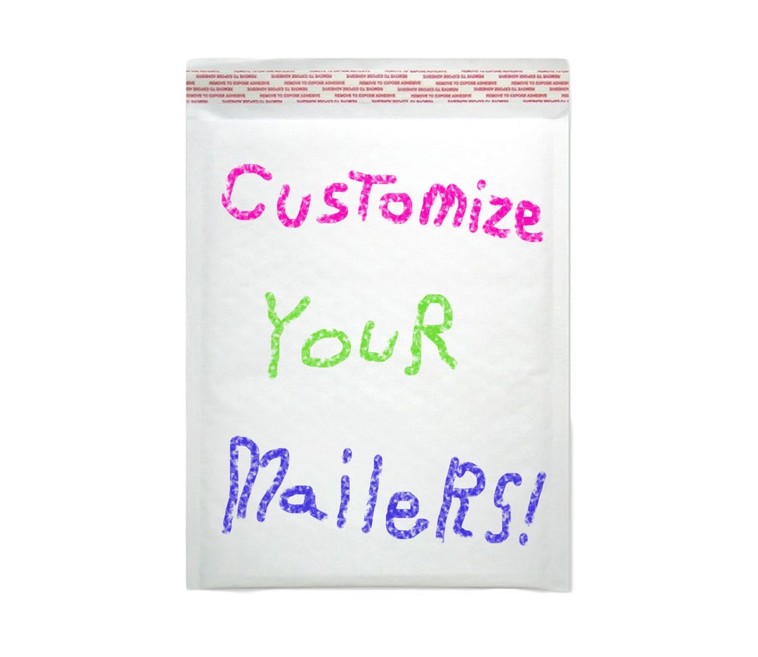 100 6x10 Writable White Kraft Bubble Mailers, Padded Quality Envelope