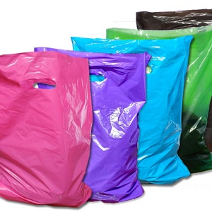 30 bolsas de regalo pequeñas con asa, bolsas de recuerdo de fiesta, colores  surtidos (arcoíris con pañuelo)