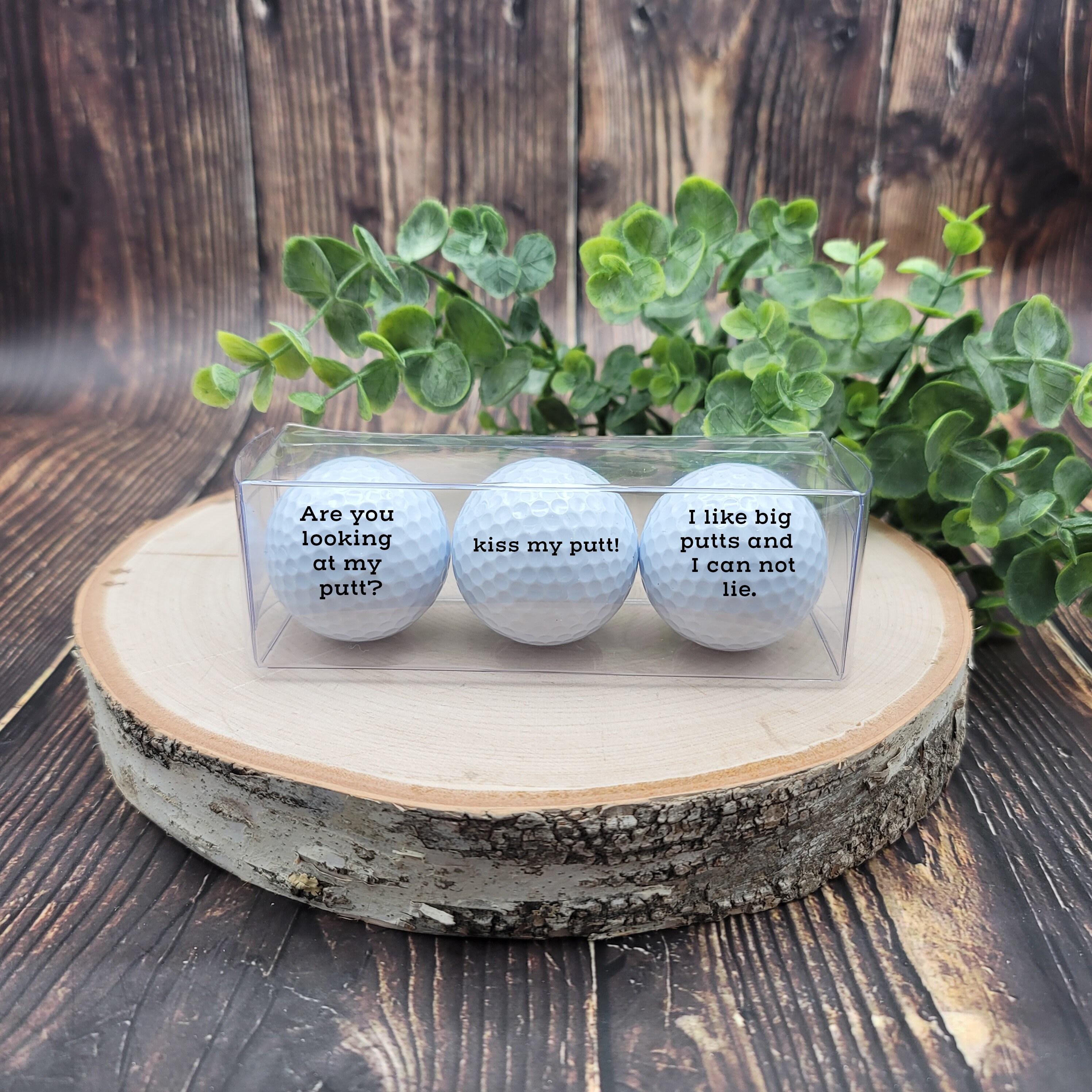 Kiss My Putt Funny Personalized Golf Balls Custom Printed Full Etsy