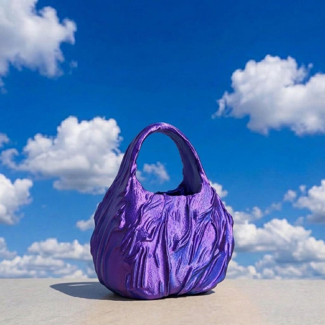 Purple Lava Purse | Light Changing Handbag | 3D Printed | Unique Clutch ...