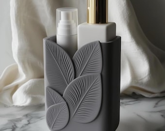 Organiseur de bureau à feuilles imprimées en 3D : rangement moderne pour stylos, options de couleurs personnalisées, accessoire de bureau respectueux de l'environnement