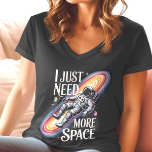 I Need More Space Astronaut T-Shirt: Retro Sci-Fi Graphic Tee