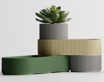 Modular Organizer Set: Stackable Ribbed Containers, Versatile Desk Storage