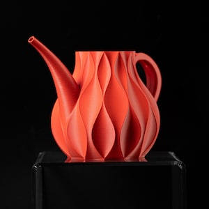 3D Printed Tulip Watering Can: Modern Plant Art, Eco-Friendly PLA