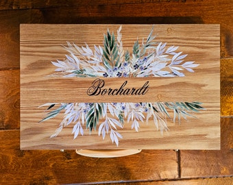 Personalized Wood Backgammon Set, Mr. and Mrs. Wedding Gift