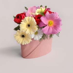 Jarrón con forma de sobre con carta de amor, porta flores, regalo para mamá, día de San Valentín, jarrón con forma de letra, corazones, regalo de aniversario, lindo regalo para hija