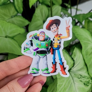 Toy Story Sticker, Buzz, Woody, Sticker, Gift, Stickers, Laptop Stickers, Vinyl Stickers, Water Bottle Sticker, Glossy