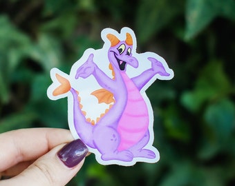 Figment Sticker, Journey Into Imagination Sticker, Epcot Sticker, Gift, Stickers, Laptop Stickers, Vinyl Stickers, Water Bottle Sticker