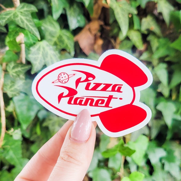 Pizza Planet Sticker, Sticker, Toy Story Sticker, Gift, Stickers, Laptop Stickers, Vinyl Stickers, Water Bottle Sticker, Glossy