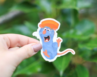 Ratatouille Sticker, Sticker, Remy Sticker, Gift, Stickers, Laptop Stickers, Vinyl Stickers, Water Bottle Sticker, Glossy