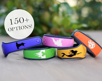 Adesivo para Magic Band, com personagens pequenos, super-heróis e ícones para Magic Band original ou 2.0, personalizado, para férias em família, para ele.