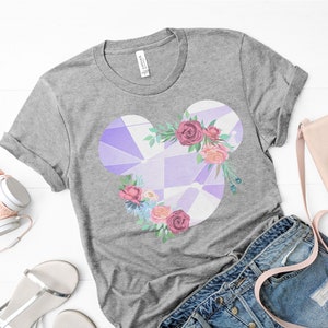 Mouse Shirt, Floral Purple Wall Mouse Shirt, Magic Kingdom, Mouse Tee, Flower and Garden, Epcot, Gift, Vacation Shirt, Family Shirt