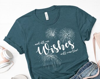 Wishes Shirt, Wishes, Magic Kingdom Tee, Gift, Plus Size, Vacation Shirt, Family Shirt