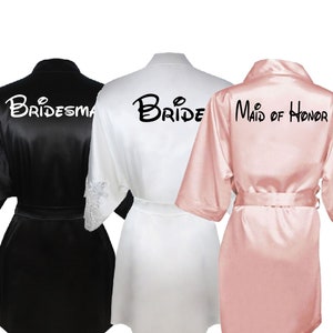 Magical Wedding Robe Iron Ons, Custom Name Iron on Decals for Bridesmaids Robes, Bridal Party Gift, Bridesmaid Gift