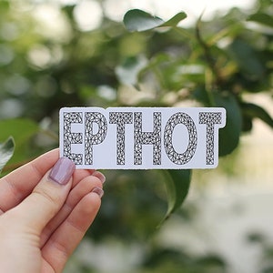 Epthot Aufkleber, Epcot Aufkleber für Erwachsene, Raumschiff Erde, Geschenk, Aufkleber, Laptop Aufkleber, Wasserflasche Aufkleber, glänzend