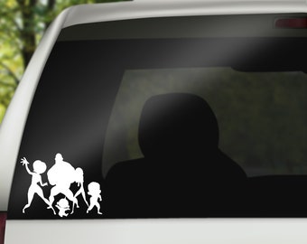 PIXAR Incredibles Family Decal Car Mac