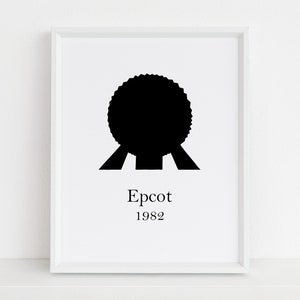 Epcot Wall Art, Spaceship Earth, Decor, Wall Art, Gifts, Home Decor, Print, Printable Wall Art, Digital Download, Wall Decor, Art Print