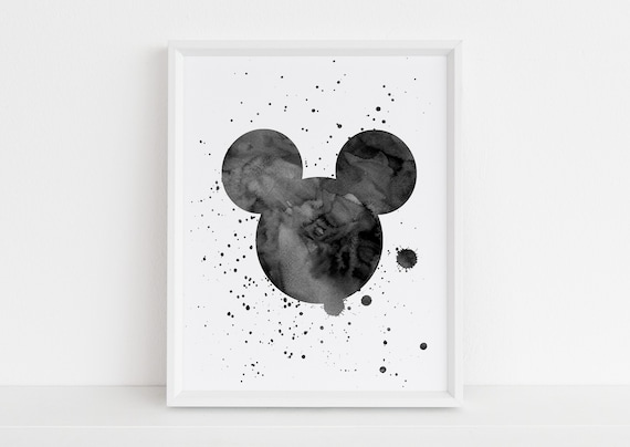 Watercolor Mouse Wall Art, Wifi Decor, Wall Art, Gifts, Home Decor, Print, Printable Wall Art, Digital Download, Wall Decor, Art Print
