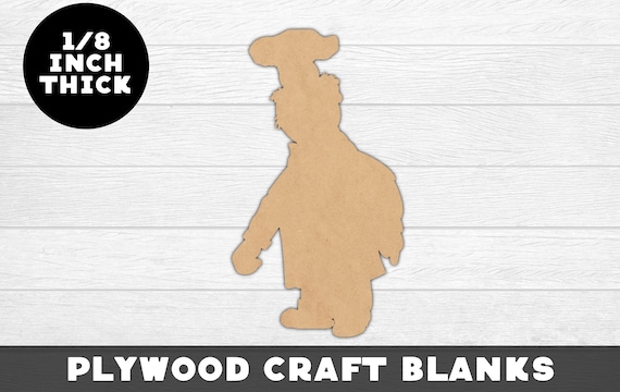 Hat Chef - Laser Cut Out Unfinished Wood Craft Shape FOD125 Hat Chef - Laser Cut Out Unfinished Wood Craft Shape FOD125