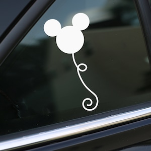 Mouse Balloon Decal Park decal, Car Decal, wall decal, laptop stickers,  Vinyl Decal, Stickers, Gifts, For Her, For Him