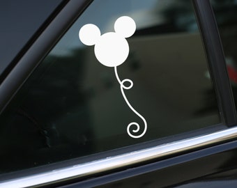 Mouse Balloon Decal Park decal, Car Decal, wall decal, laptop stickers,  Vinyl Decal, Stickers, Gifts, For Her, For Him