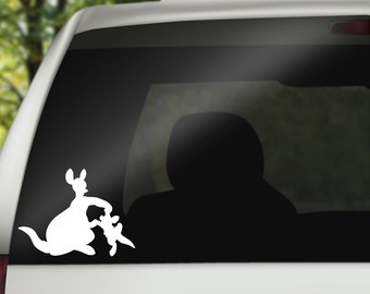 Kanga and Roo Decal, Winnie The Pooh decal, Car Decal, wall decal, laptop stickers, Gifts, For Her, For Him