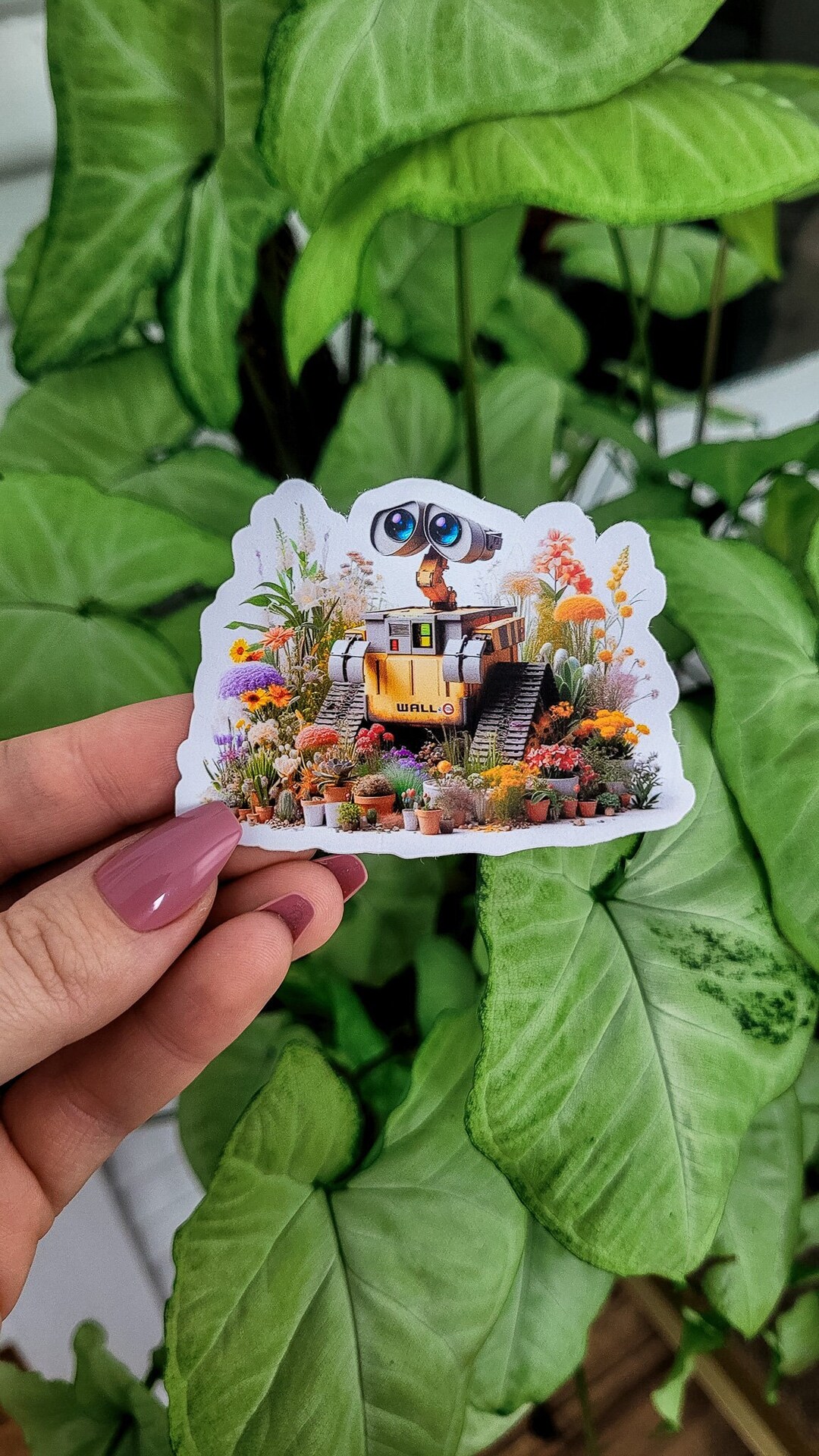 Walle Sticker, Walle Sticker, Floral Walle, Gift, Stickers, Laptop