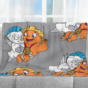 Hercules and Pegasus Blanket, Blanket, Throw Blanket, Home Decor, Gift, Fleece Blanket, Baby Blanket, Adult Blanket, 3 Sizes